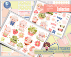 Digital Stickers for Goodnotes and Android, Fluffy Flock Fantasia Collection