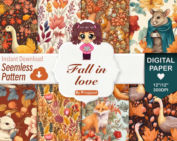 Digital paper: Fall in love