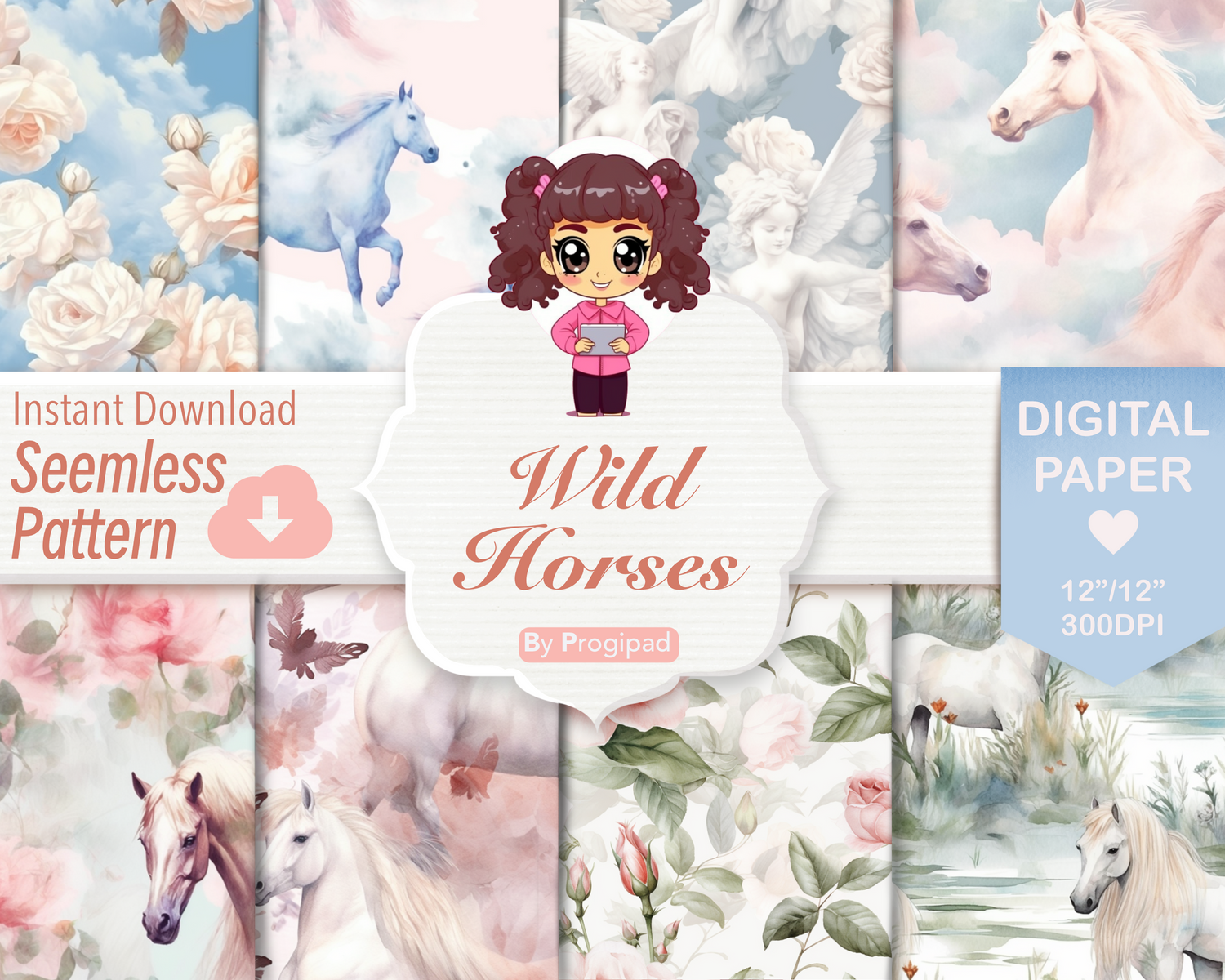 Digital paper: Wild Horses