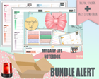 Bundle-My daily life Notebook+ Digital Stickers