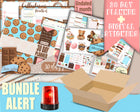 Bundle Choco Cookie , 30 Day Digital Planner + Full Digital Sticker set for Goodnotes and Android