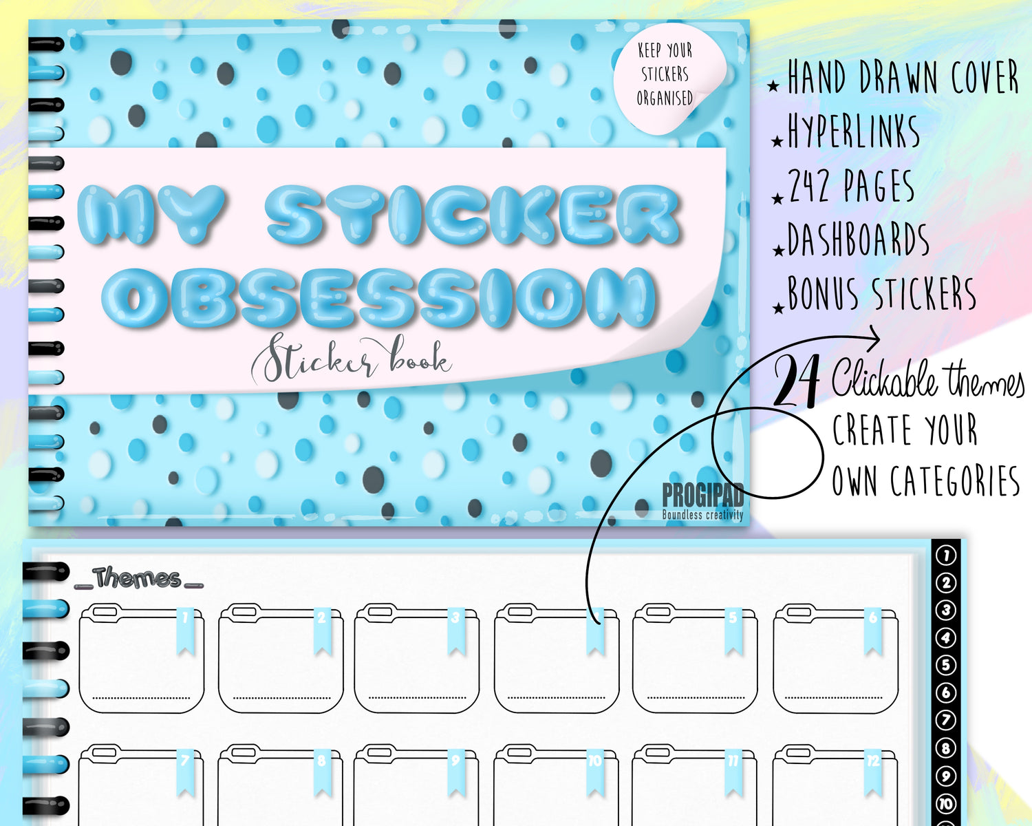 Sticker Book Bundle (Blue obsession collection)