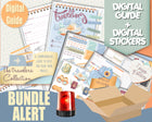 Digital Planning Bundle , Travel Digital Guide and Full digital Sticker Set (The Travelers)