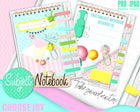 Bundle, subject Notebook + full set of digital stickers (Choose Joy collection)