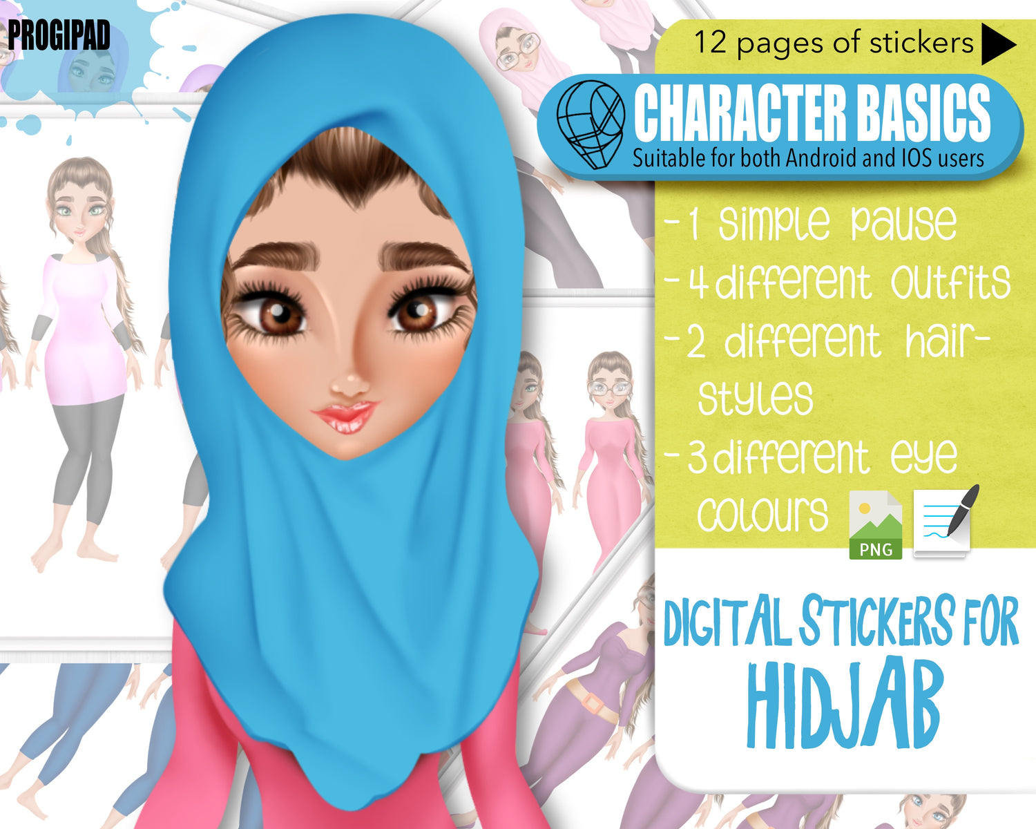 Characters basics-Elisa-Hidjab-01